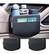 Tumecos 2Pcs Multifunctional Car Storage Box,Car Trash Can, Auto Door Side Organizer,Large Capaci...