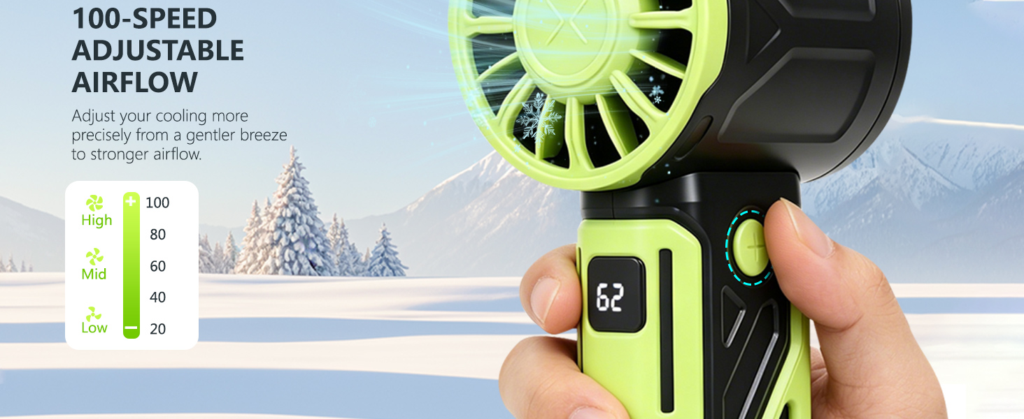 portable handheld fan