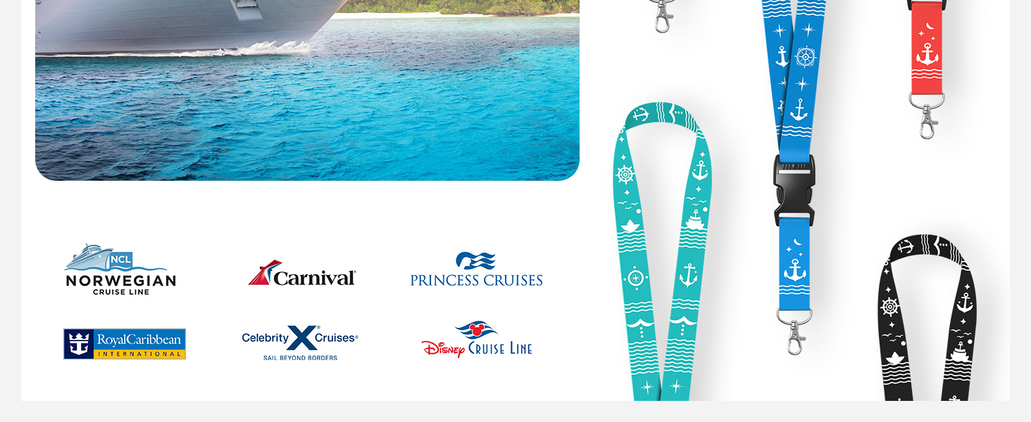 Cruise Lanyards, Mixed