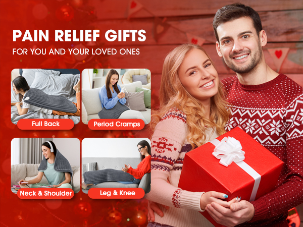 electric heating pad for back extra large period cramps neck shoulder pain relief gifts for women