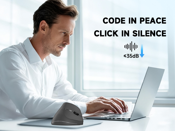 wireless vertical ergonomic mouse computer bluetooth rechargeable ergo mouse