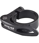Azarxis Bike Seat Post Clamp Aluminum Alloy Quick Release Bicycle Seatpost Tube Clip 28.6mm 31.8m...