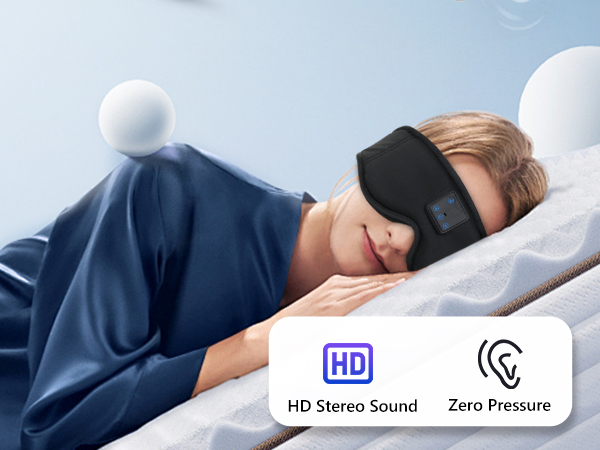 Sleeping Headphones with Speaker for Side Sleeper