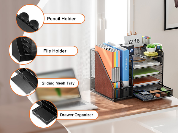 desk organizers and storage