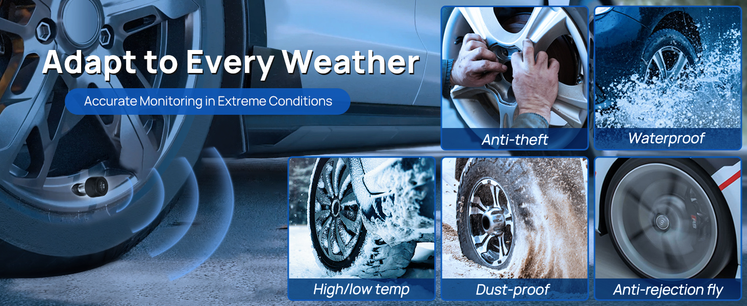 Masoll M14 RV tpms is high/low temp,anti-theft,waterproof, anti-rejection and dust-proof