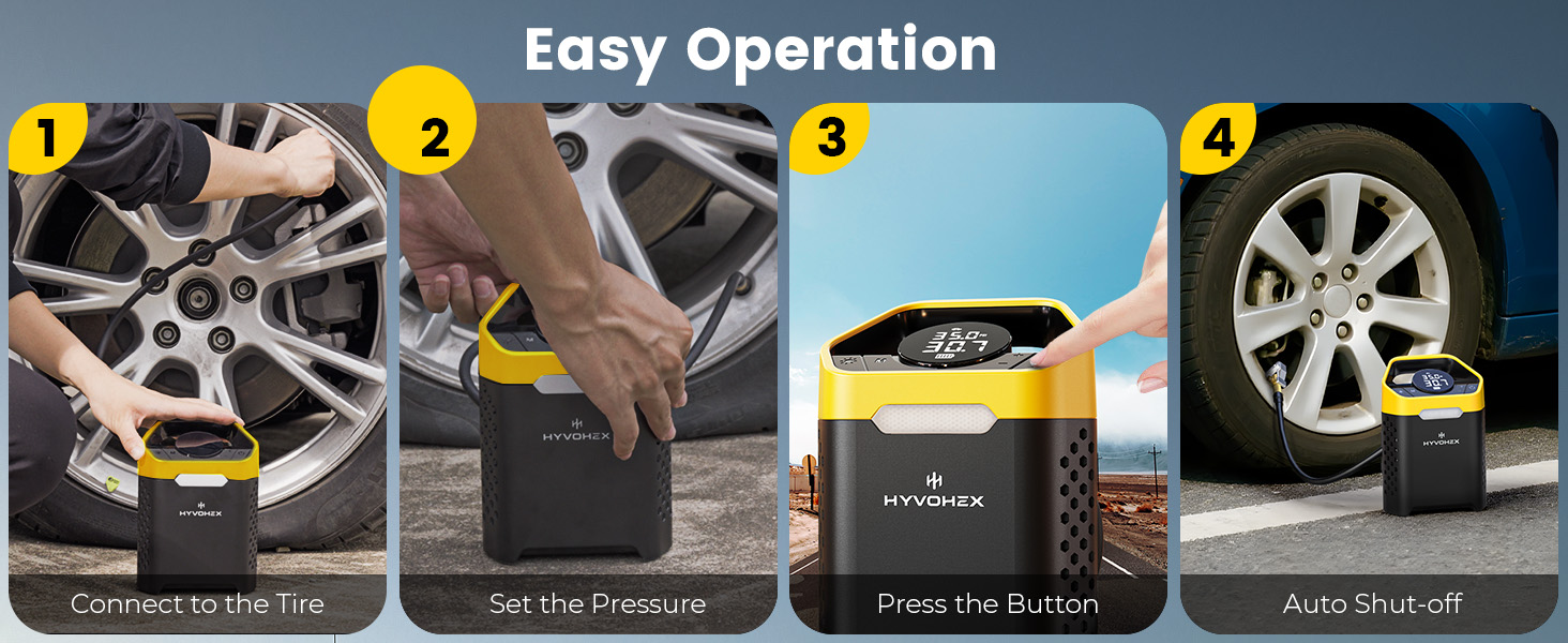 Cordless Portable Tire inflator