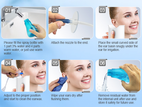Ear Syringe Irrigation Syringe Ear Wax Removal Syringe Ear Syringes for Removing Ear Wax