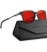 ANYLUV Blue Light Glasses Men, Metal Bluelight Computer Gaming Glasses | Lightweight Mens Blue Li...