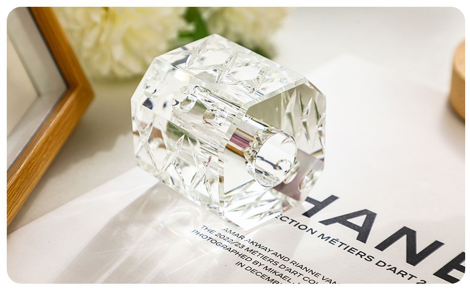 Crystal Single Pen Holder for Desk