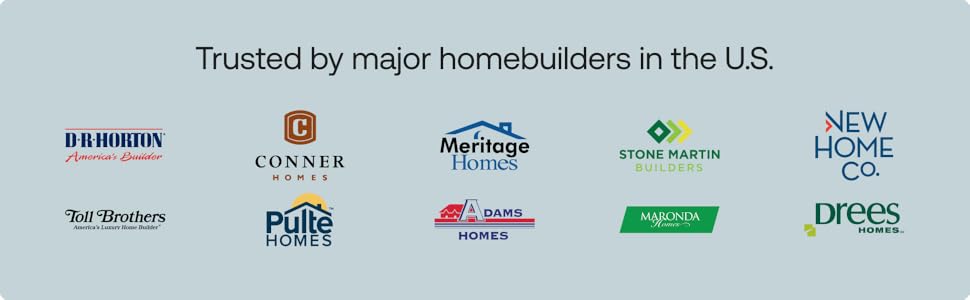 Trusted by major homebuilders in the US
