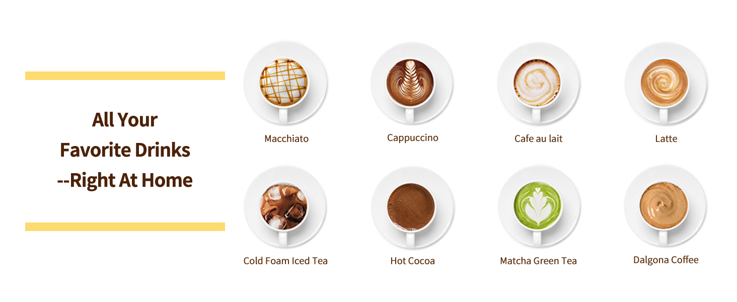 all your favorite drinks right at home