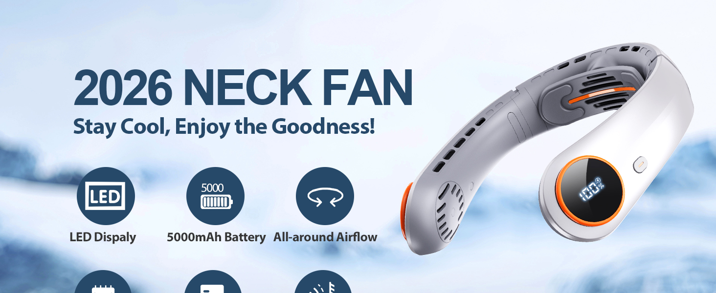 Portable Neck Fan Rechargeable