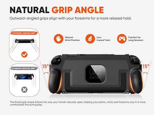 Natural grip angle