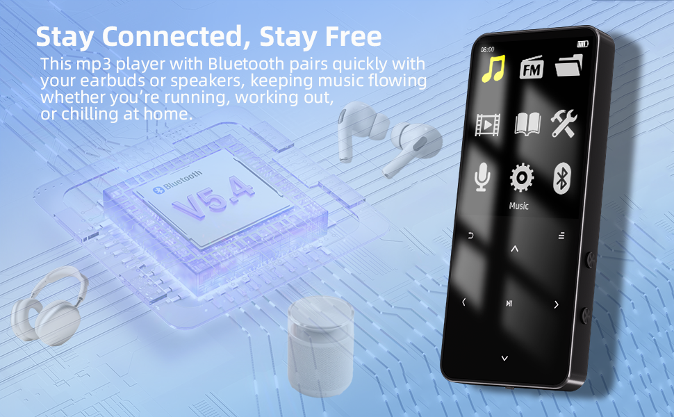 mp3 player with bluetooth,mp3 player bluetooth,bluetooth mp3 player,mp3 music player with bluetooth