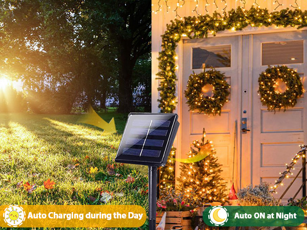 solar powered string lights