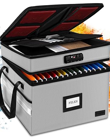 grey fileproof document box