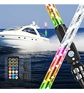 Nilight Boat Navigation Whip Light 3FT 360° Visibility 2NM Coast Guard Compliant 400+ Patterns wi...