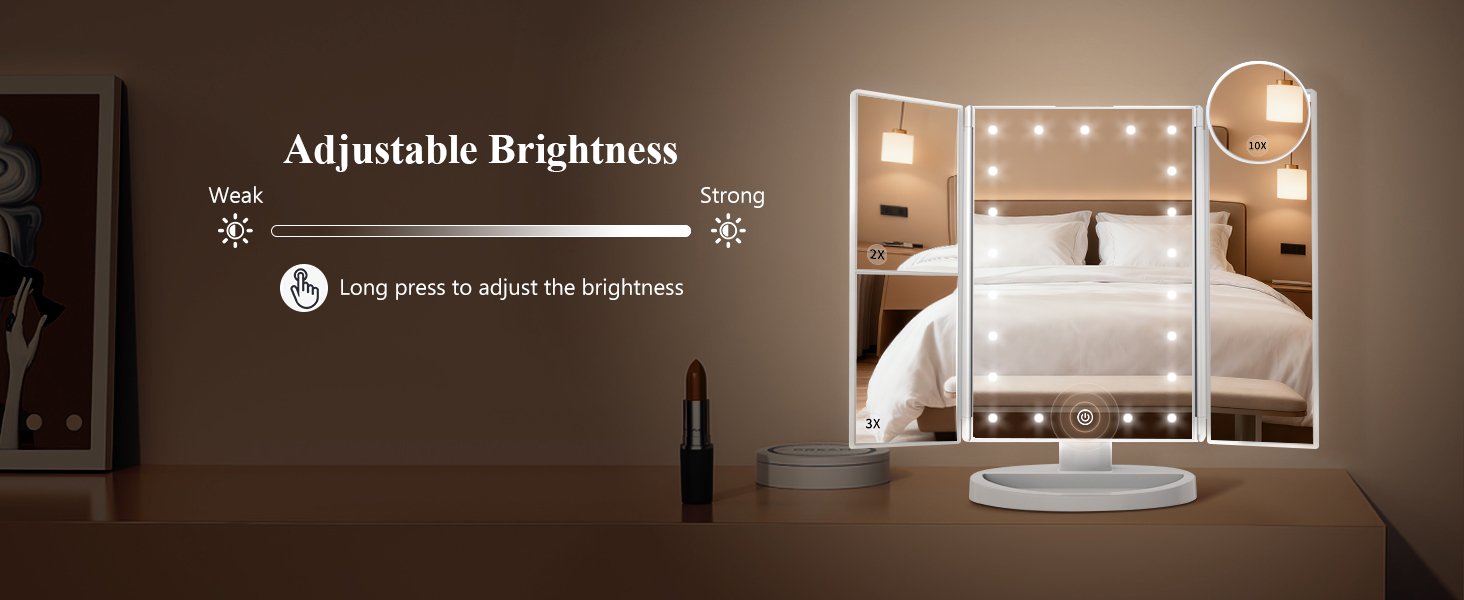 mirror with light