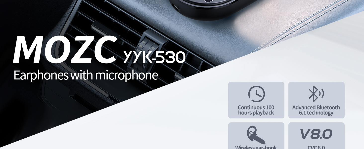 Bluetooth Headset Single Ear Business Earbuds