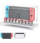 MANMUVIMO Switch Acrylic Dust Cover, Acrylic Switch Game Card Case Switch Display Cover Clear Acr...