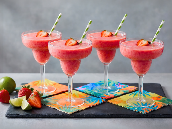 Acrylic Margarita Glasses with Stem
