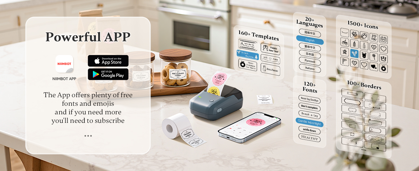 NIIMBOT B1 Label Printer with Multiple Templates