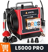 ANCEL L5000 PRO Upgraded Smoke Machine Automotive Adds Pressure Decay &amp; Vacuum Test for EVAP Turb...
