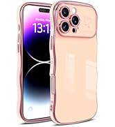 IAIYOXI for iPhone 16 Pro Max Case for Women &amp; Girls - Cute Wave Design with Curly Shape, Heart P...