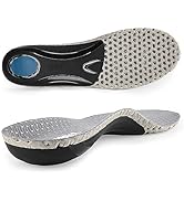 riemot Plantar Fasciitis Orthotics Insoles for Men High Arch Support Breathable Flat Feet Foot Pa...