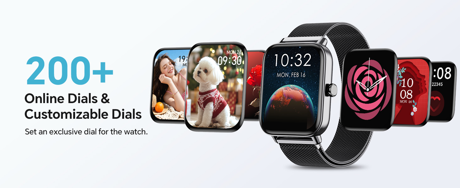 200+ dials smart watch