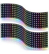 BTF-LIGHTING 2 PC WS2812B ECO RGB Alloy Wires 5050SMD Individual Addressable 8X32 256 Pixels LED ...
