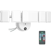Olafus 100W Dusk to Dawn Flood Lights Outdoor, 10000LM 5 Heads LED Security Light with Remote, IP...