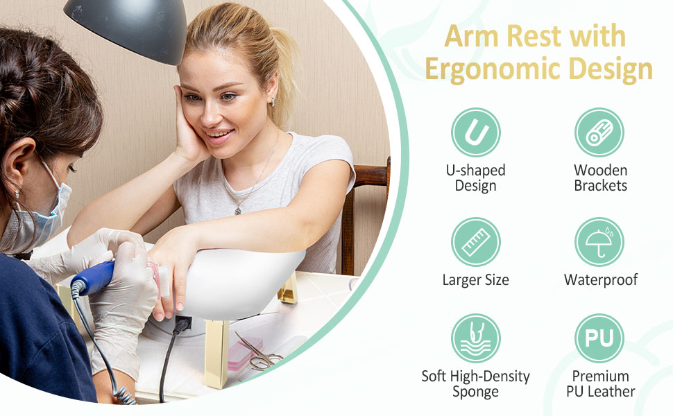 arm rest for nails tech
