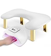 Nail Arm Rest, Arm Rest for Nails Tech, PU Leather Nail Tech Arm Rest, U-Shaped Hand Rest for Nai...