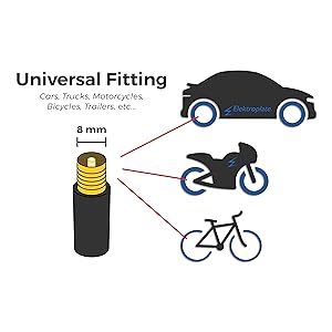 valve stem cap car bike truck trailer motorcycle cycle 