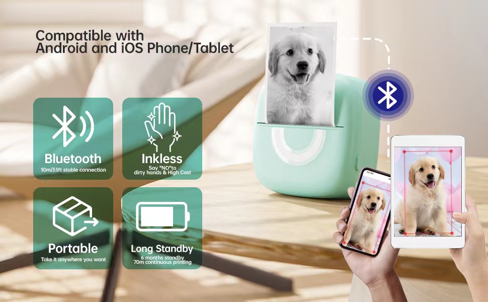 Mini sticker printer