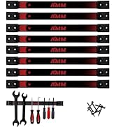 AMM 8PCS Magnetic Tool Holder Strip, 12" Heavy Duty Tool Organizer Magnetic Strip with Mounting S...