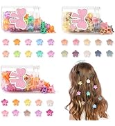 150 pcs Mini Flower Hair Clips Colorful Small Hair Clips Mini Claw Clips Cute Hair Accessories fo...