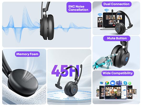 bluetooth headset with microphone