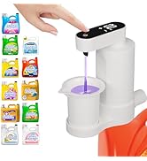 Electric Laundry Detergent Dispenser with Graduated Cup, Smart Laundry Detergent Pump, 2000mAh Re...