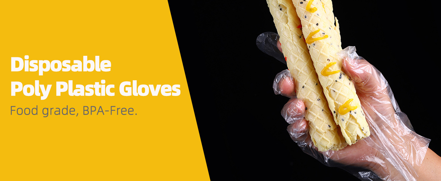Disposable Poly Plastic Glove