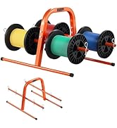 VEVOR Wire Spool Rack, 100 lbs Capacity, Smart Hand Caddy, Heavy-Duty Steel Wire Dispenser Holder...