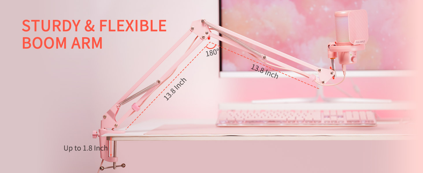 Sturdy and Flexible Boom Arm