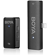BOYA Wireless Lavalier Microphone for iPhone,MFi Certified, Plug Play Noise Cancelling Lapel Mic ...