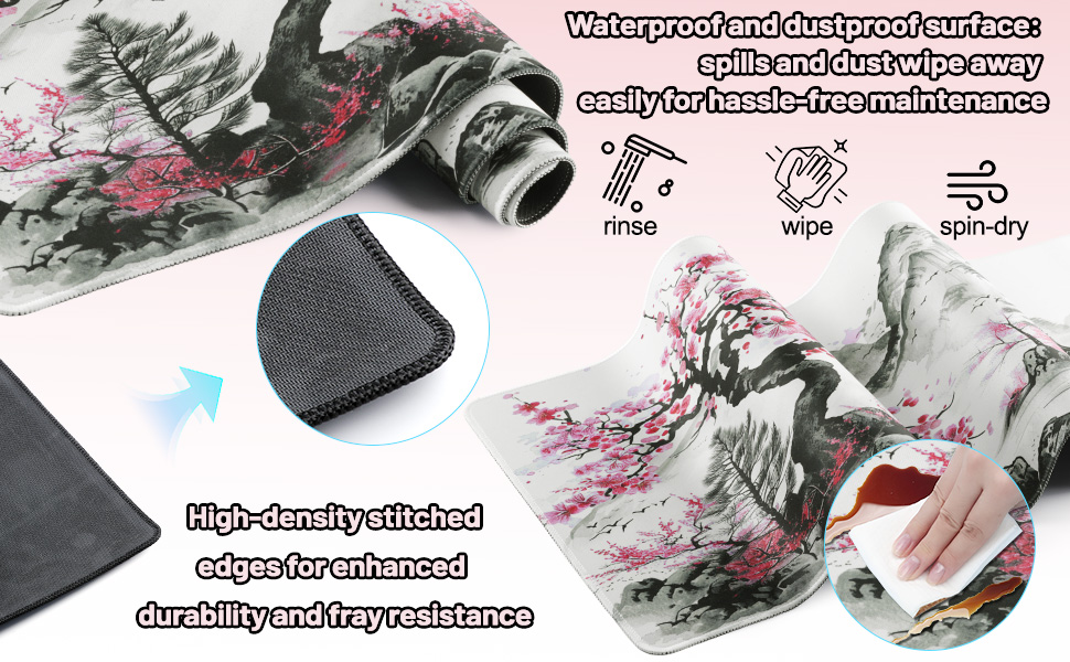 High-density stitching prevents seam splitting; waterproof and dustproof