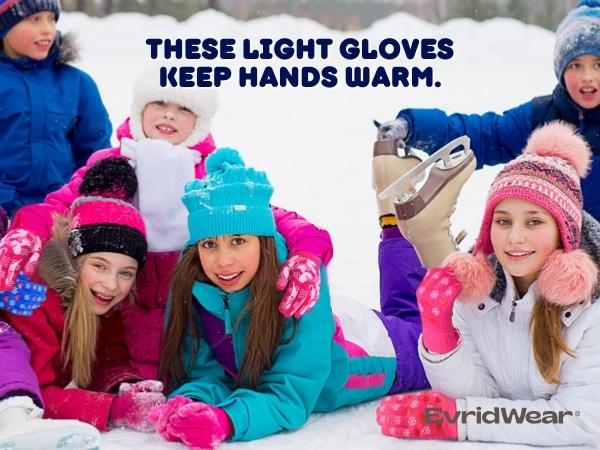 winter warm knit gloves