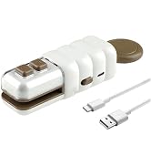 4 in 1 Mini Bag Sealer, Upgraded Mini Bag Sealer with Cutter and Magnet, USB C Rechargeable Chip ...