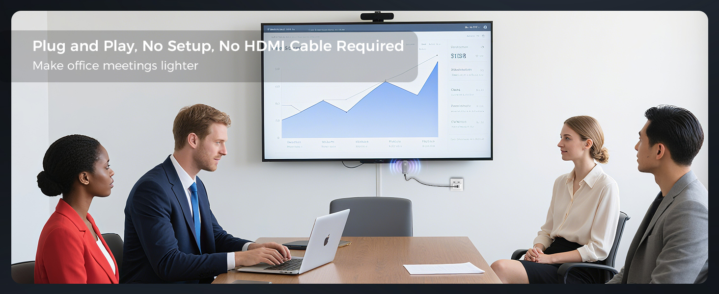 Plug and Play, No Setup, No HDMCable Required