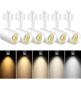 VANoopee 5-Color LED Track Lighting Heads H Type Track Light Heads Dimmable Bright Rail Ceiling S...