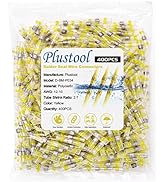 400PCS Yellow Solder Seal Wire Connectors AWG12-10, Plustool Solder Seal Heat Shrink Butt Connect...